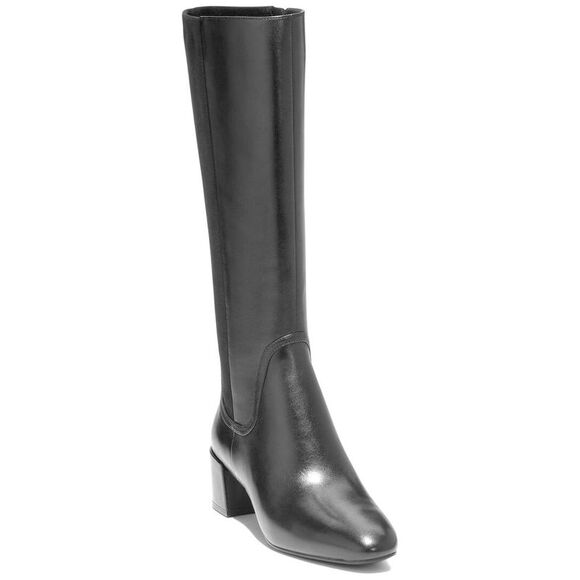 Cole Haan Go-To Serenna Tall Shaft Leather Boot Black